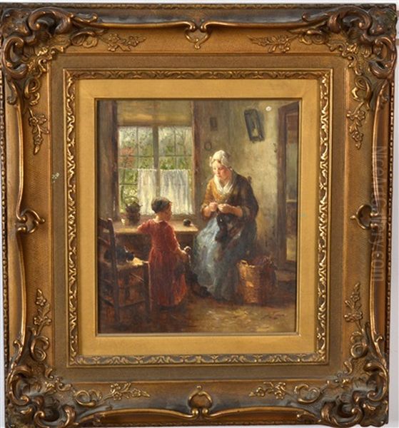Mother And Child At Window - view 1