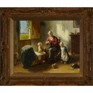 A Present For Mother by Bernard Johann De Hoog
