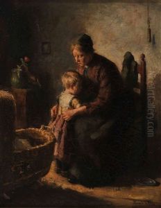 Motherly Care by Bernard Johann De Hoog