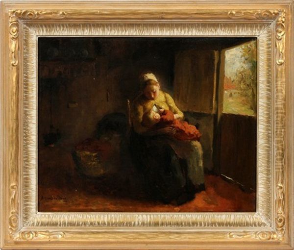 Mother And Seated Boy - view 1