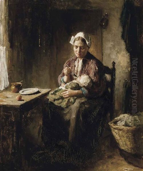 Feeding Time by Bernard Johann De Hoog