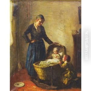 Amusing The Baby by Bernard Johann De Hoog
