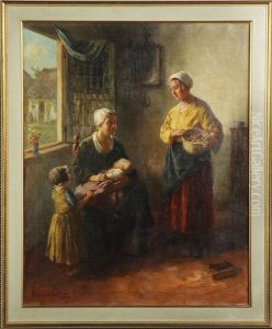 The Happy Mother by Bernard Johann De Hoog