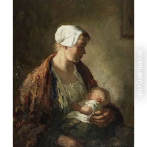 Mother & Child by Bernard Johann De Hoog