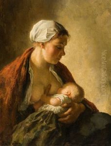 Nursing Mother by Bernard Johann De Hoog