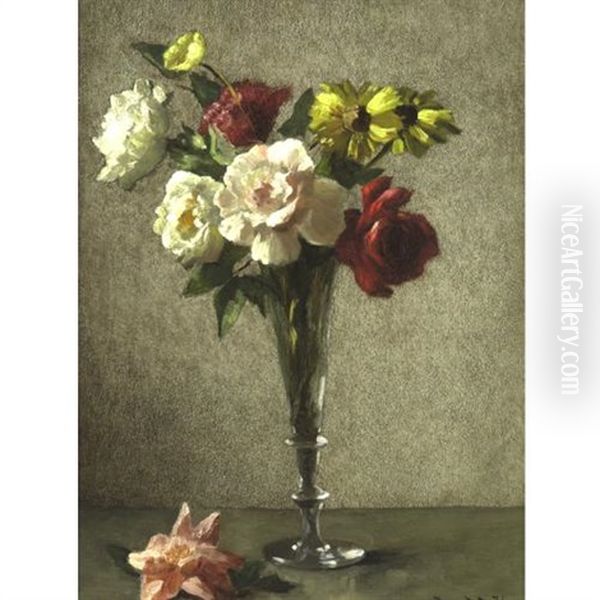 Still Life With Roses And Daisies - view 1