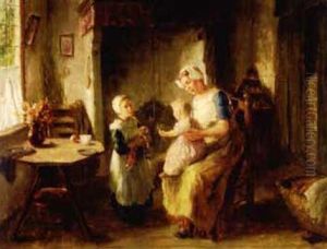 A Favourite Doll by Bernard Johann De Hoog