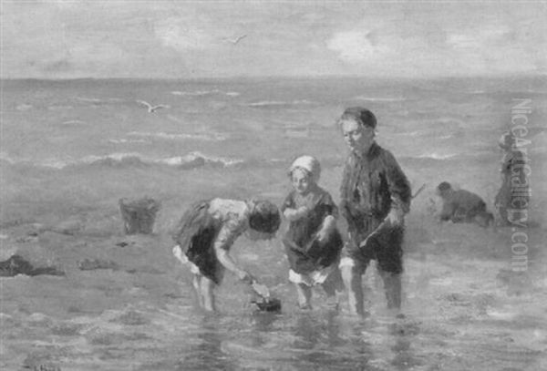 Children At The Seashore - view 1
