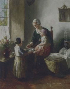 Feeding Time by Bernard Johann De Hoog