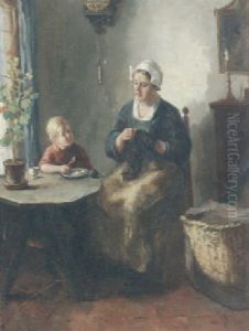 Breakfast-time by Bernard Johann De Hoog
