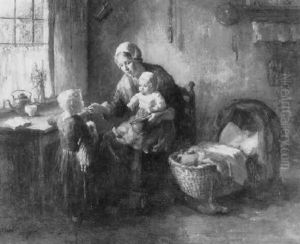 Feeding Time by Bernard Johann De Hoog