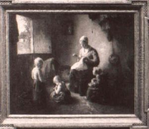 The Busy Mother by Bernard Johann De Hoog