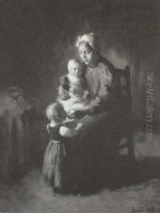 The Attentive Mother by Bernard Johann De Hoog