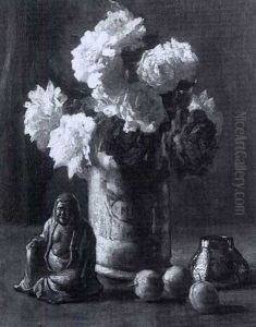 Roses In A Vase by Bernard Johann De Hoog
