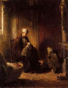 The Young Mother by Bernard Johann De Hoog