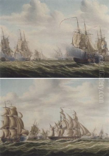 Engagement Between French And English Frigates (the Battle Of Algeciras?) - view 1