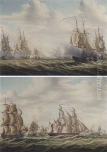 Engagement Between French And English Frigates (the Battle Of Algeciras?)