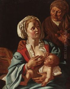 Die Mutter Anna Mit Der Stillenden Maria