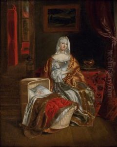Mere Et Son Enfant by Samuel Van Hoogstraten