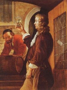 A Wine Merchant In A Doorway A Wine Merchant In A Doorway