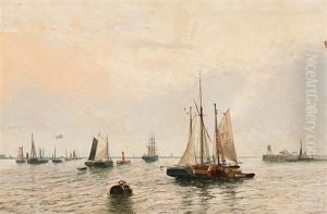 Vista Portuaria by James Clarke Hook