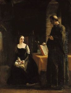 The Controversy Between Lady Jane Grey And Feckenham, Who Was Sent To Her From The Queen Two Days Before Her Death To Convert Her To Romanism... by James Clarke Hook