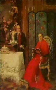 La Pause-cafe by Louis Van Hoorde