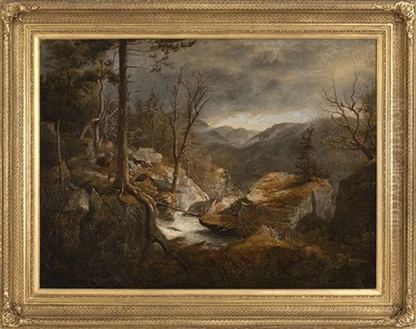 Bears By A Waterfall - view 1