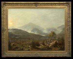 Sunrise Over A New England Valley by James Hope