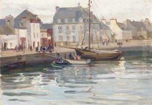 Evening, Concarneau, Brittany by Robert Hope