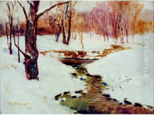 Winter River Landscape Winter River Landscape