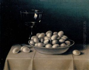 Still Life With Mushrooms by Thomas H. Hope