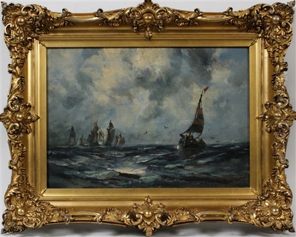 Sailing Ships At Sea - view 1