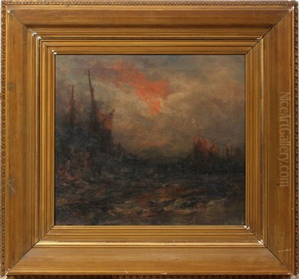 Sailing Vessels At Night - view 1