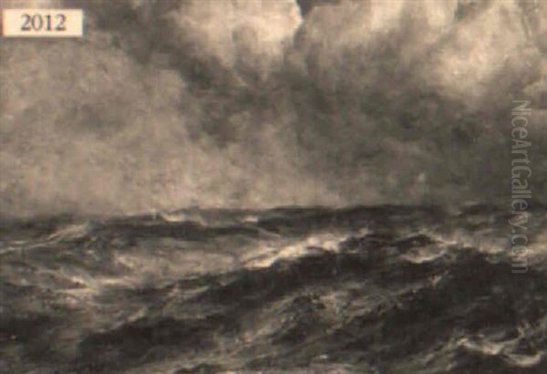 Sailing Boat On  Rough Waters - view 1