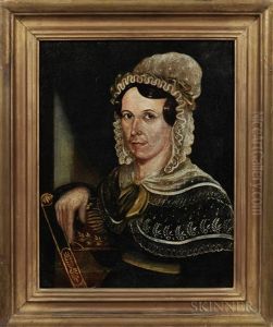 Pair Of Portraits Thought To Be Darling Kempton And Sarah Kempton