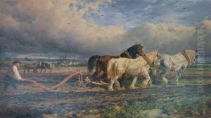 Ploughing The Land by William H. Hopkins
