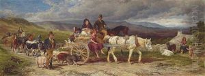 When First I Saw Sweet Peggy: Irish Peasants Going To Market by William H. Hopkins