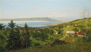 View From The Canton Of Appenzell Ausserrhoden Over Lake Constance