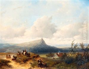 Valkenjacht In Heuvellandschap