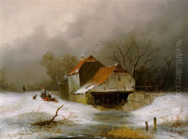 Winterlandschaft Mit Gehoft - view 1