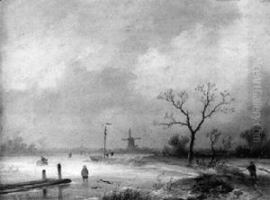 Figures In A Winter Landscape Figures In A Winter Landscape