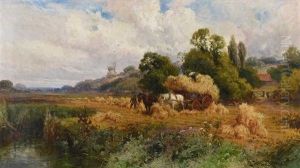 Harvesting, Sussex by John Hopper