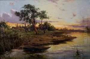 River Scene by John Hopper