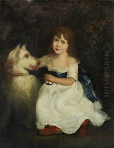 Young Child With Dog by Sir John Hoppner