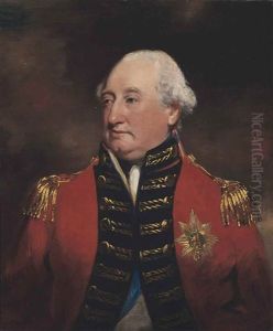 Portrait Of Charles Cornwallis, 1st Marquess And 2nd Earl Cornwallis (1738-1805), In Uniform With The Sash And Star Of The Order Of The Garter by Sir John Hoppner