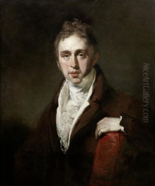 Portrait Of A Gentleman, Bust-length, In A Brown Coat, Seated - view 1