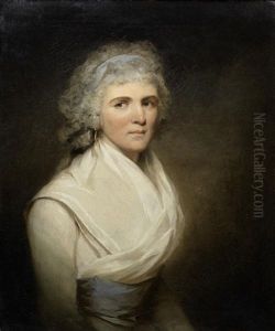 Portrait Of A Lady, Said To Be Mary Robinson Nee Jackson (1755-1838), Bust-length, In A White Dress
