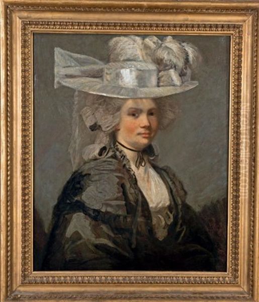 Portrait De Femme Au Chapeau Dit Portrait D'elizabeth Gooden Houghton, Lady Elizabeth Taylor (? -1821) - view 1