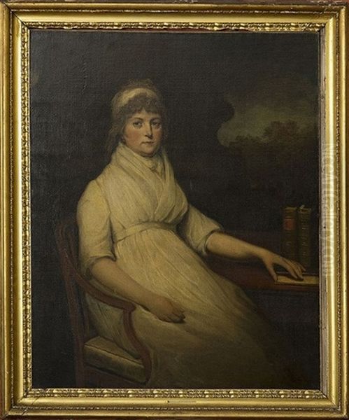 Marie (nee Walpole) Duchess Of Gloucester And Edinburgh Seated, In White Satin Dress - view 1